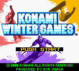 Konami Winter Games (Europe) Title Screen